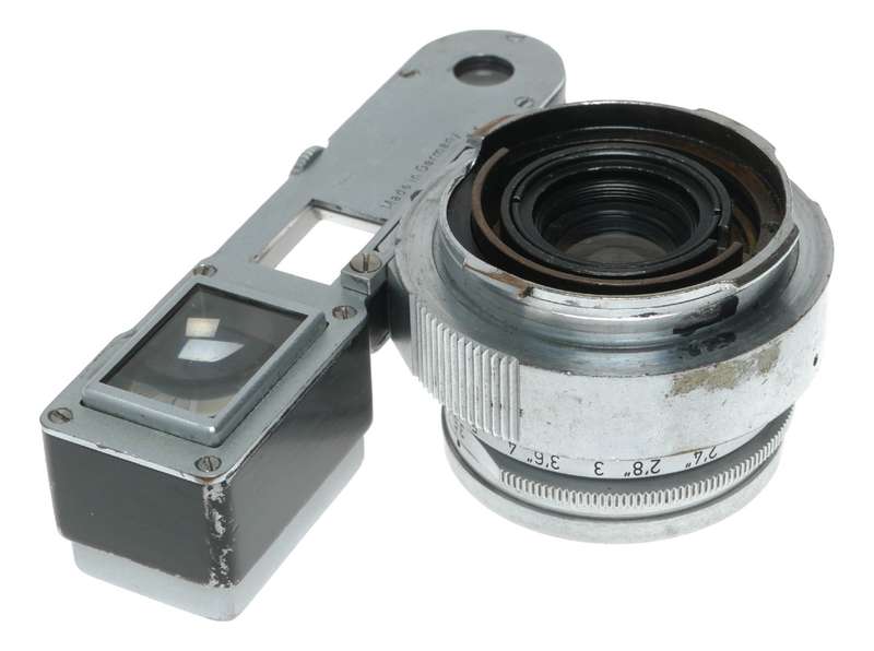 Leitz Wetzlar Summaron f=3.5cm 1:3.5 Leica M RF camera lens goggles shade hood