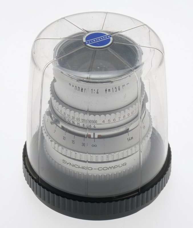 HASSELBLAD ZEISS SONNAR CHROME f=150mm FITS 500 C/M CAMERA CAPS 1:4/150mm KEEPER