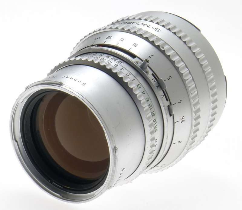 HASSELBLAD ZEISS SONNAR CHROME f=150mm FITS 500 C/M CAMERA CAPS 1:4/150mm KEEPER
