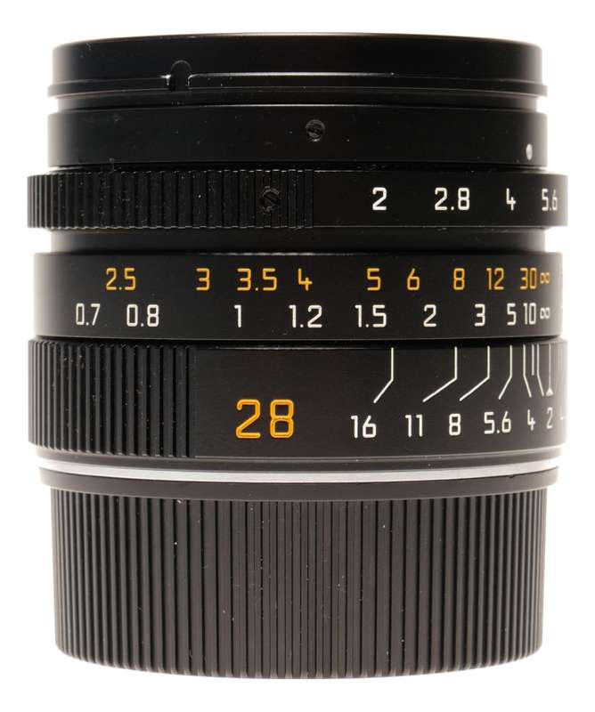 Leica Summicron-M 28 f/2 Asph. 11604 Black 2/28 mm f2 6-Bit Lens M10-R