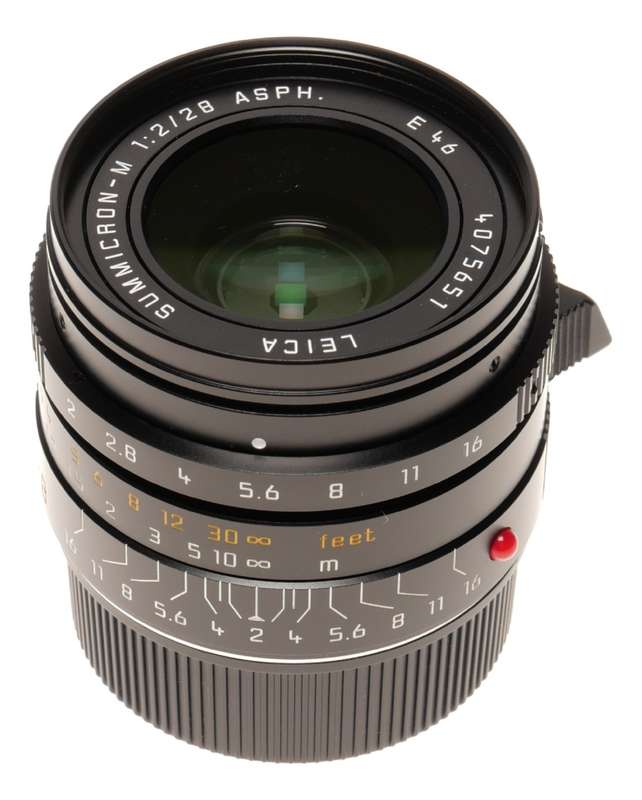 Leica Summicron-M 28 f/2 Asph. 11604 Black 2/28 mm f2 6-Bit Lens M10-R