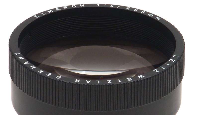 LEICA ELMARON 4/250 mm PRADOVIT NEW LENS CASED NR LEITZ