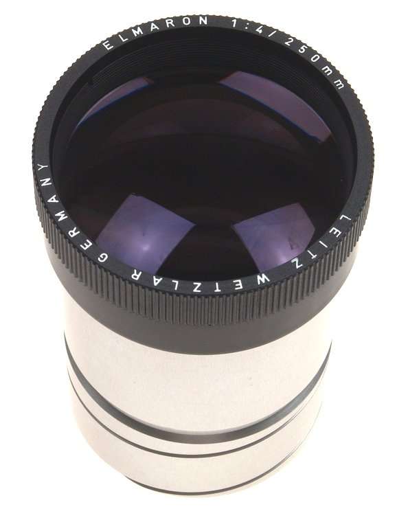 LEICA ELMARON 4/250 mm PRADOVIT NEW LENS CASED NR LEITZ