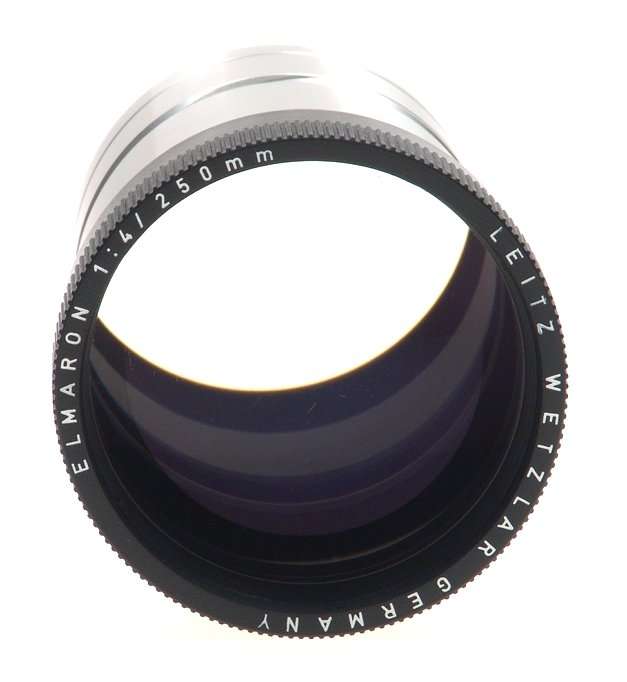 LEICA ELMARON 4/250 mm PRADOVIT NEW LENS CASED NR LEITZ