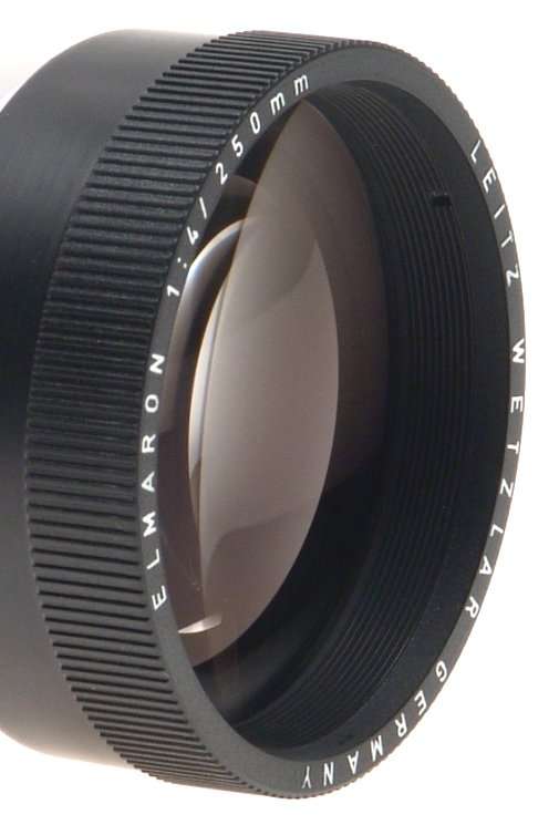LEICA ELMARON 4/250 mm PRADOVIT NEW LENS CASED NR LEITZ