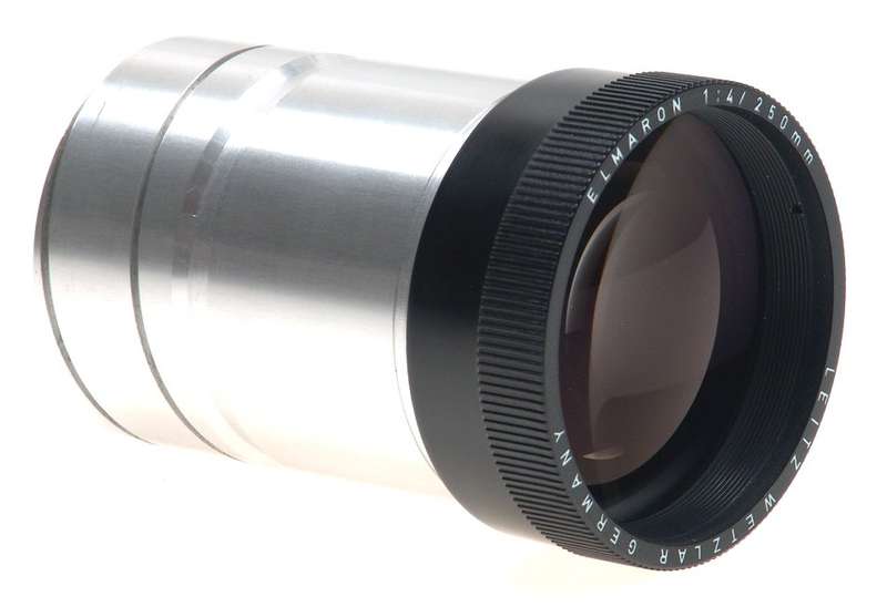 LEICA PRADOVIT NEW LENS ELMARON 4/250 mm CASED NR LEITZ