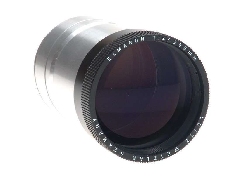 LEICA PRADOVIT NEW LENS ELMARON 4/250 mm CASED NR LEITZ