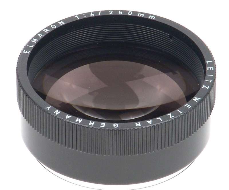 LEICA PRADOVIT NEW LENS ELMARON 4/250 mm CASED NR LEITZ