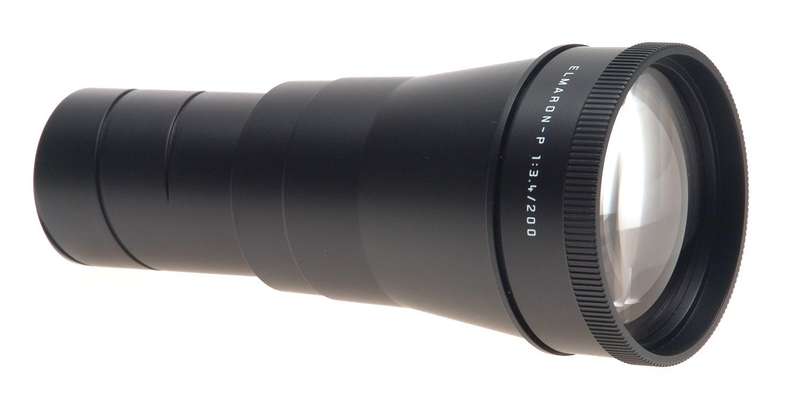 LEICA ELMARON-P 3.4/200 mm PRADOVIT NEW LENS CASED MINT