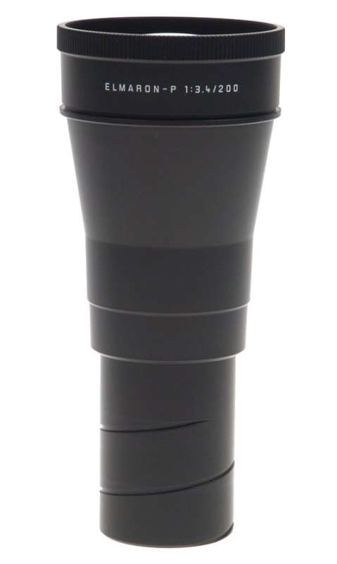 LEICA ELMARON-P 3.4/200 mm PRADOVIT NEW LENS CASED MINT