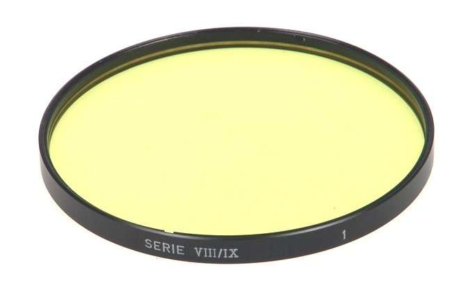 LEITZ YELLOW CAMERA LENS CONTRAST FILTER 1 SERIE VIII/IX YELLOW NEW 13022 LEICA