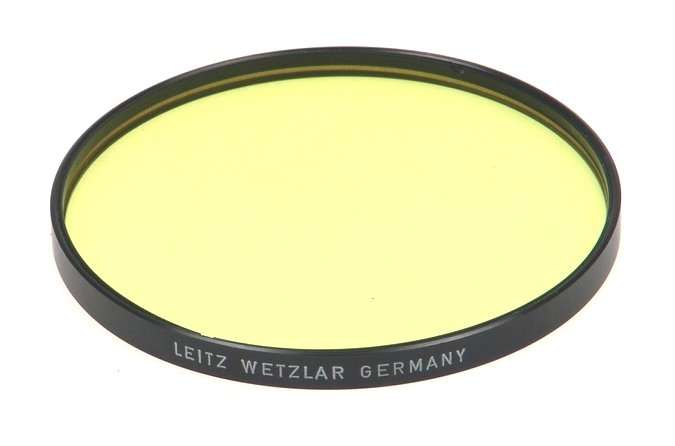LEITZ YELLOW CAMERA LENS CONTRAST FILTER 1 SERIE VIII/IX YELLOW NEW 13022 LEICA