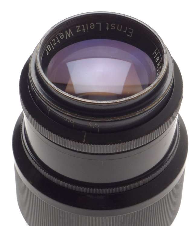 LEICA BLACK PAINT SHARK SKIN 1:4.5/135mm HEKTOR RARE M39 SCEW MOUNT CAMERA LENS