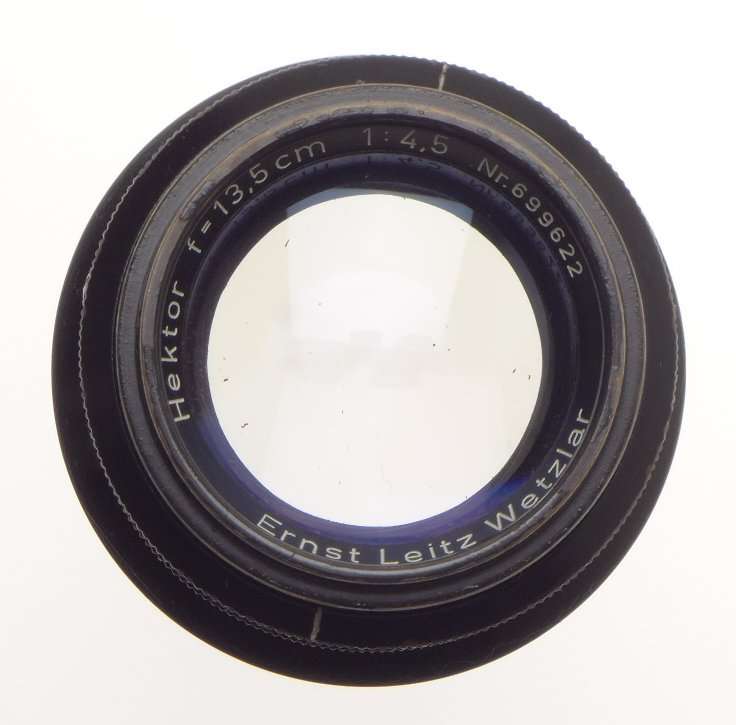 LEICA BLACK PAINT SHARK SKIN 1:4.5/135mm HEKTOR RARE M39 SCEW MOUNT CAMERA LENS