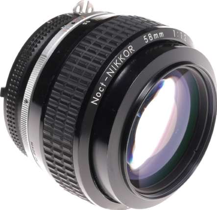 Noct-NIKKOR 58mm 1:1.2 rare Nikon fast lens f1.2 f58mm SLR camera lens