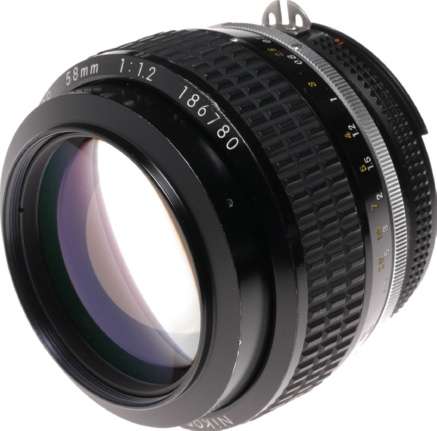 Noct-NIKKOR 58mm 1:1.2 rare Nikon fast lens f1.2 f58mm SLR camera lens