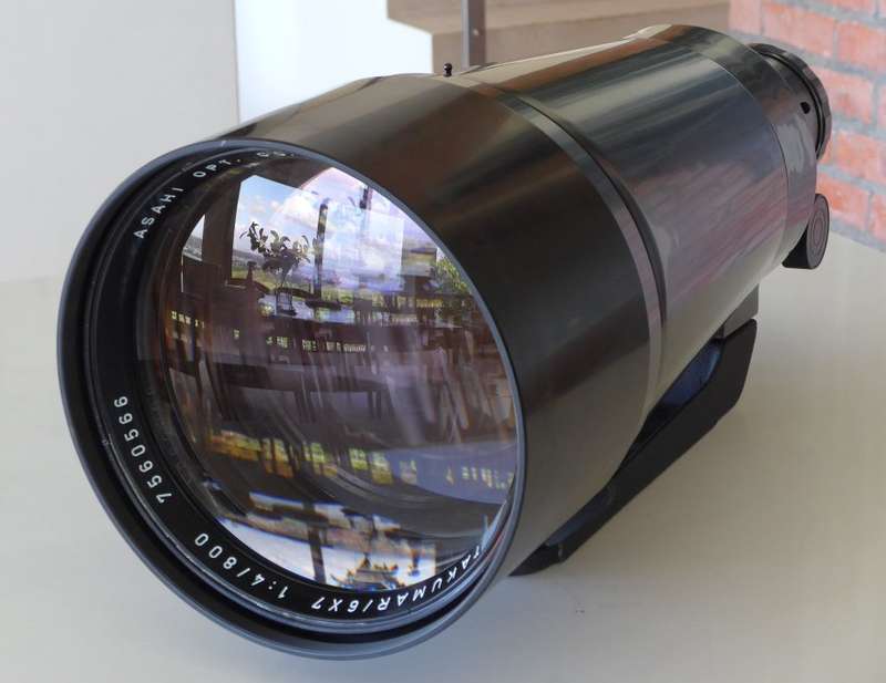 PENTAX 6x7 camera lens 4/800 Mega rare SMC Takumar tele f=800mm cased Mint