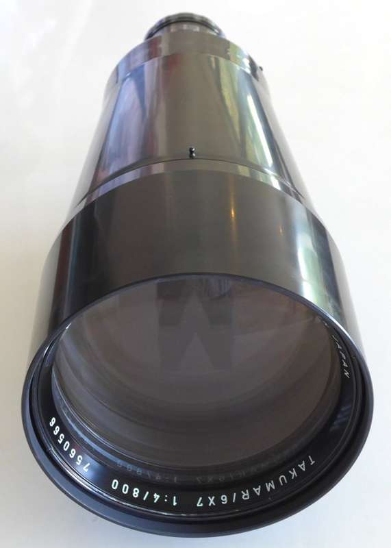 PENTAX 6x7 camera lens 4/800 Mega rare SMC Takumar tele f=800mm cased Mint