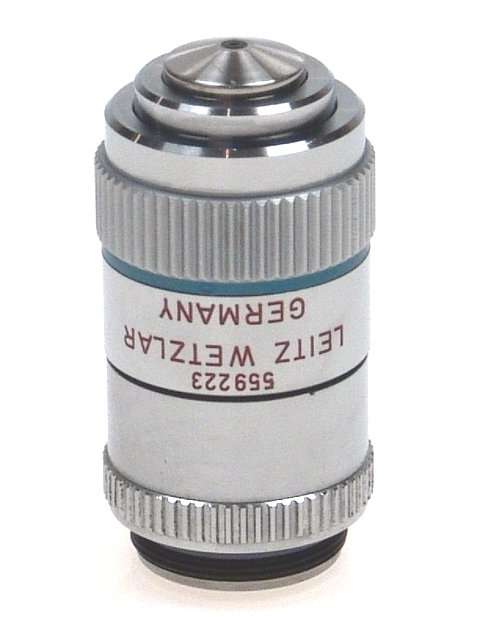 LEITZ MICROSCOPE OBJECTIVE LENS NPL FLUOTAR 50x/0.85 NR