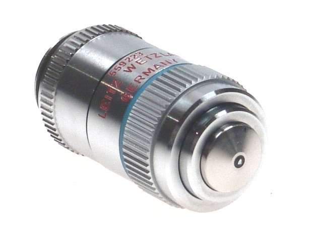 LEITZ MICROSCOPE OBJECTIVE LENS NPL FLUOTAR 50x/0.85 NR