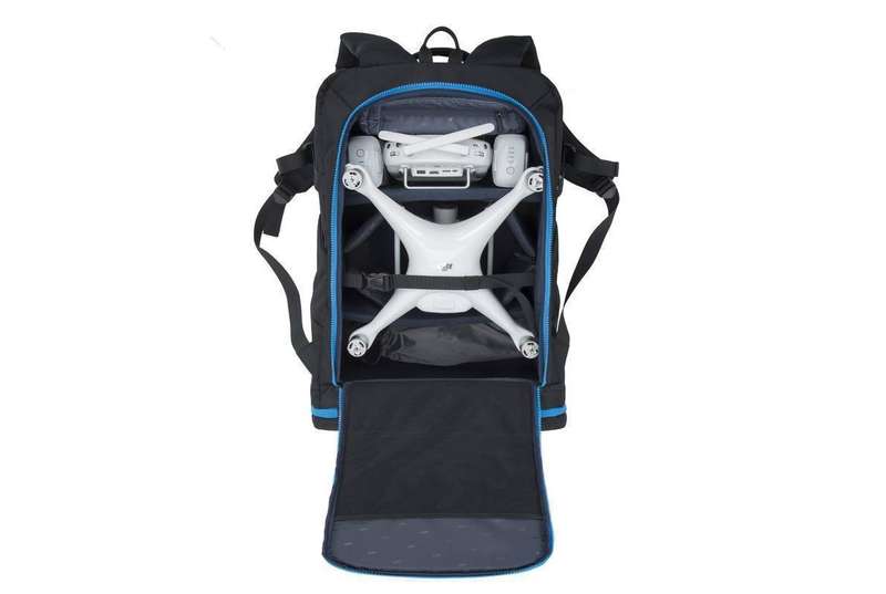RivaCase 7890 Green Mantis Series Drone Backpack large and 16" laptop Black
