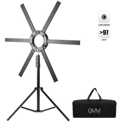 GVM-600S LED Ring Light Live Broadcasting Lamp