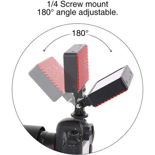 GVM 7S RGB LED On-Camera Video Light with Wi-Fi Control