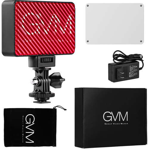 GVM 7S RGB LED On-Camera Video Light with Wi-Fi Control