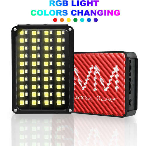 GVM 7S RGB LED On-Camera Video Light with Wi-Fi Control
