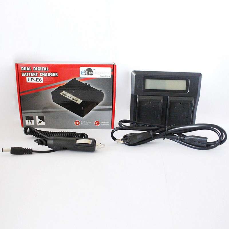 E-Photographic Dual Charger for DSLR Batteries