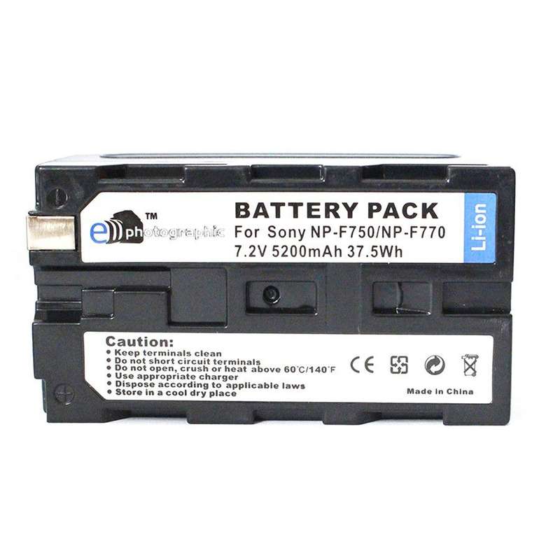 E-Photographic NP-F750 5200 mAh Lithium Battery for Sony