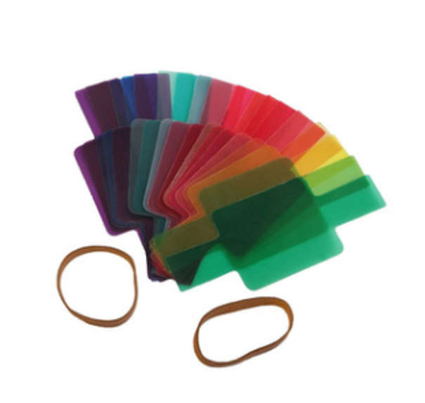 E-PhotoPRO Set of 20 Professional Colour Speedlite Gels with Pouch - EPHK153