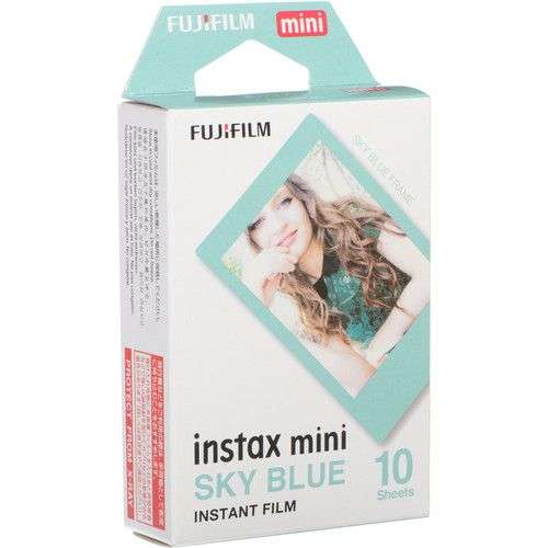 Fujifilm INSTAX MINI Instant Film-Sky Blue (10 Exposures)