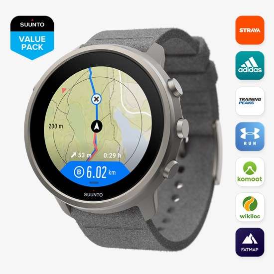 SUUNTO 7 GPS Smartwatch (STONE GRAY TITANIUM)