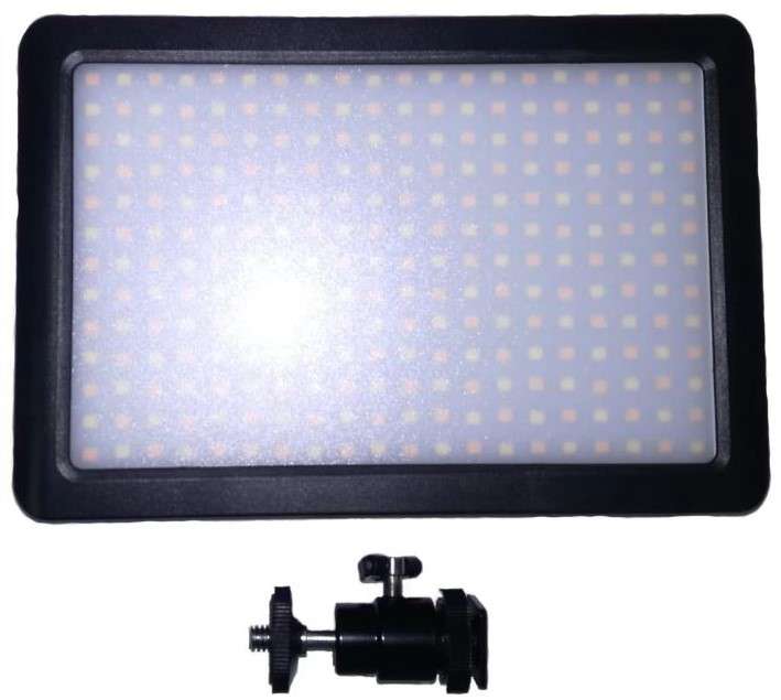 Camera Warehouse LED-260 Pro LED Video Light Panel with Adjustable Colour Temperature + Battery