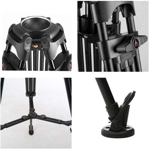 E-Image EK650 Professional Compact Tripod with Fluid Head