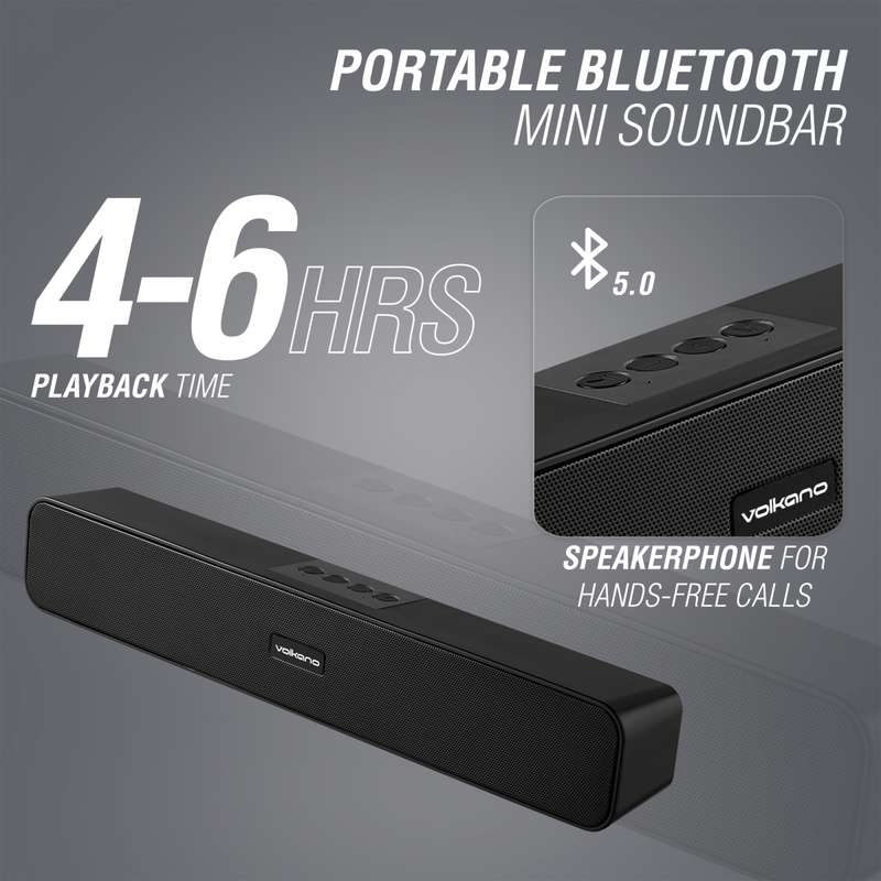 Volkano Sabre Series Portable Mini Soundbar 