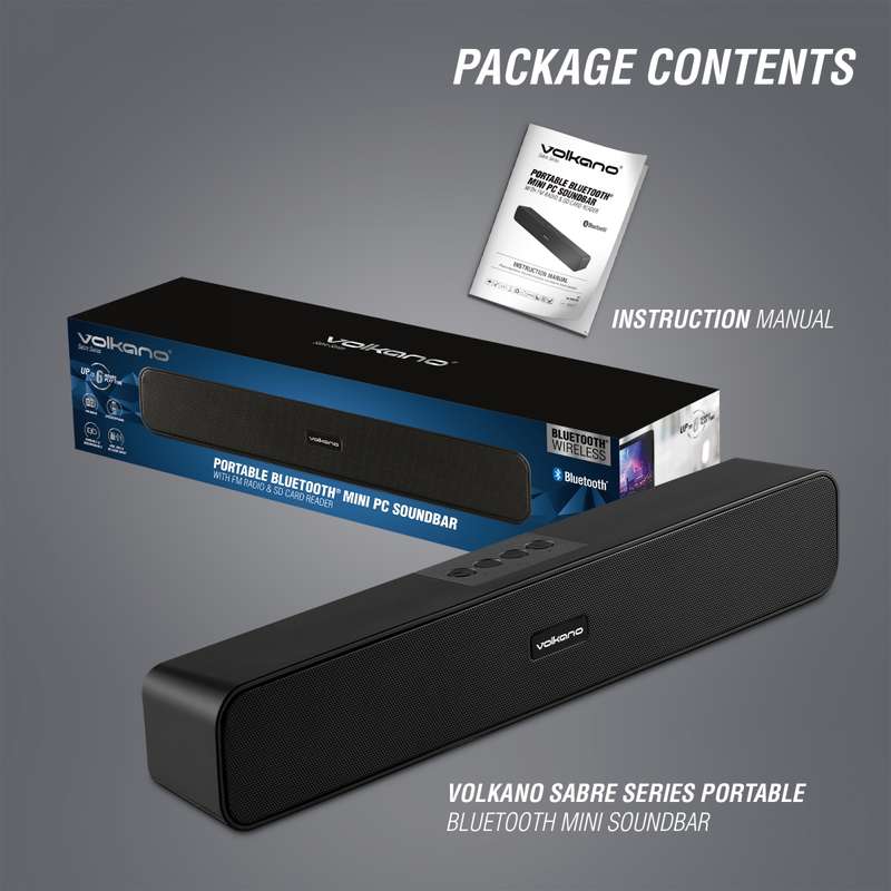 Volkano Sabre Series Portable Mini Soundbar 