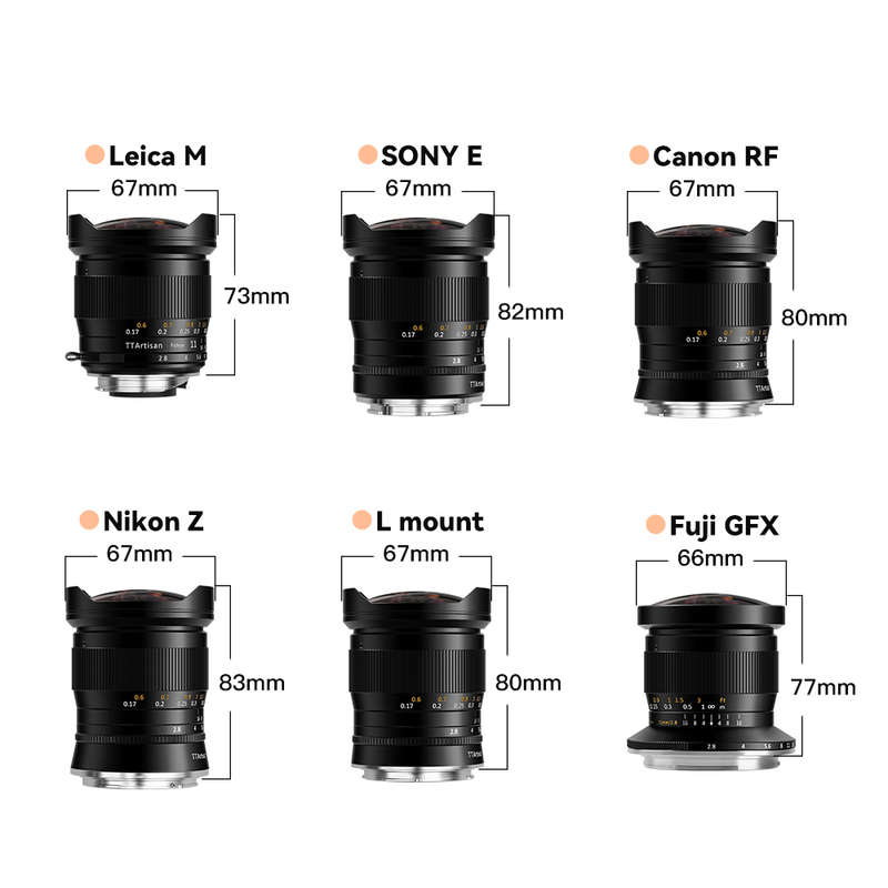 TTArtisan 11mm f/2.8 Manual Focus Fisheye Lens for Nikon Z Mount