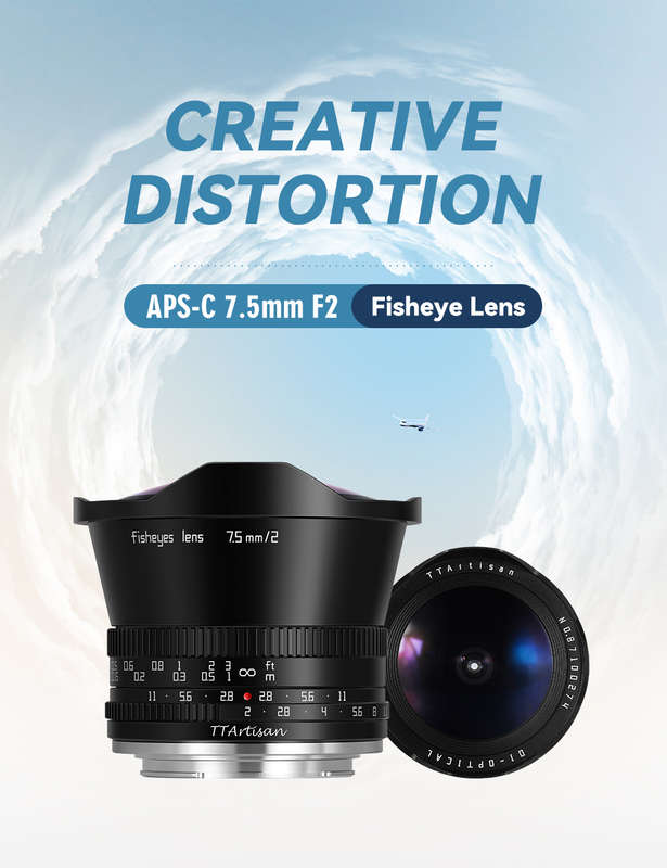 TTArtisan 7.5mm F2 Fisheye Manual Focus Lens for Micro Four Thirds