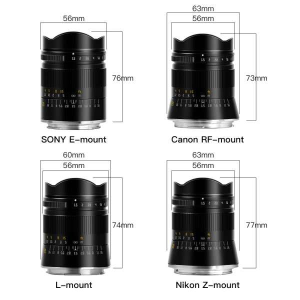 TTArtisan 21mm F1.5 Manual Focus Lens for Nikon Z Mount
