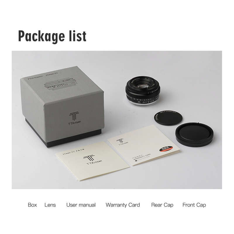 TTArtisan 25mm F2 Manual Focus Lens for Canon EOS-M