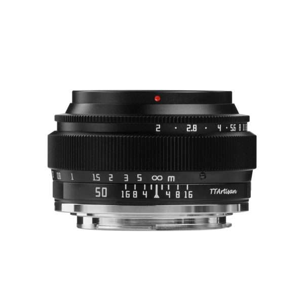 TTArtisan 50mm F2 Manual Focus Lens for Canon RF Mount (Black)