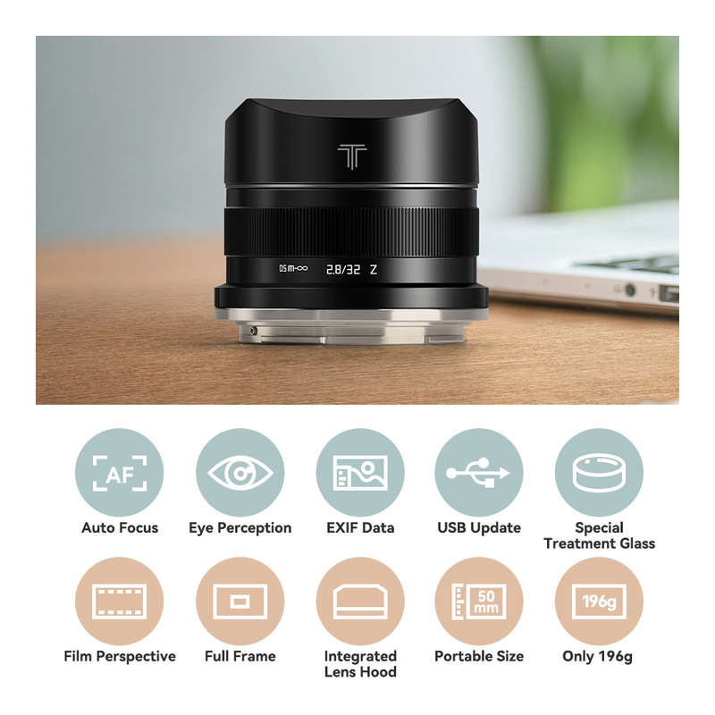 TTArtisan AF 32mm f/2.8 Auto Focus Lens for Nikon Z Mount