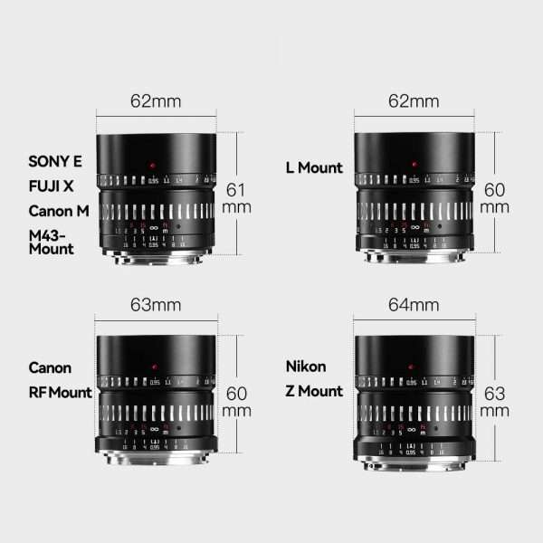 TTArtisan 50mm F0.95 Manual Focus Lens for Canon RF Mount