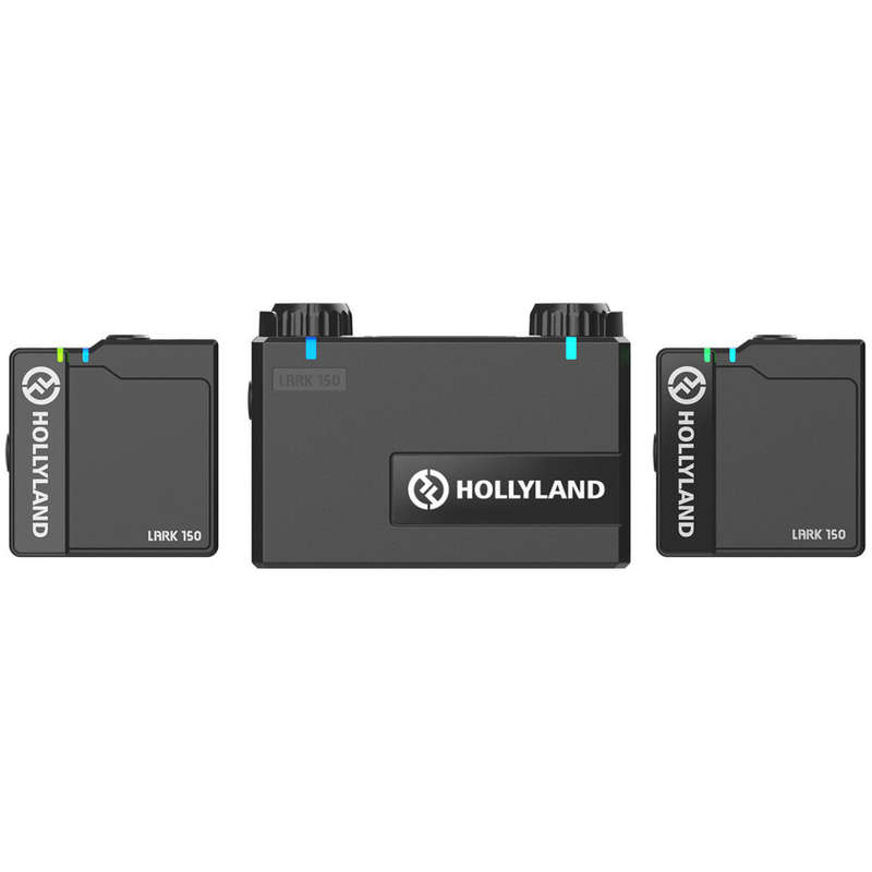 Hollyland LARK 150 2-Person Compact Digital Wireless Microphone System (2.4 GHz, Black)