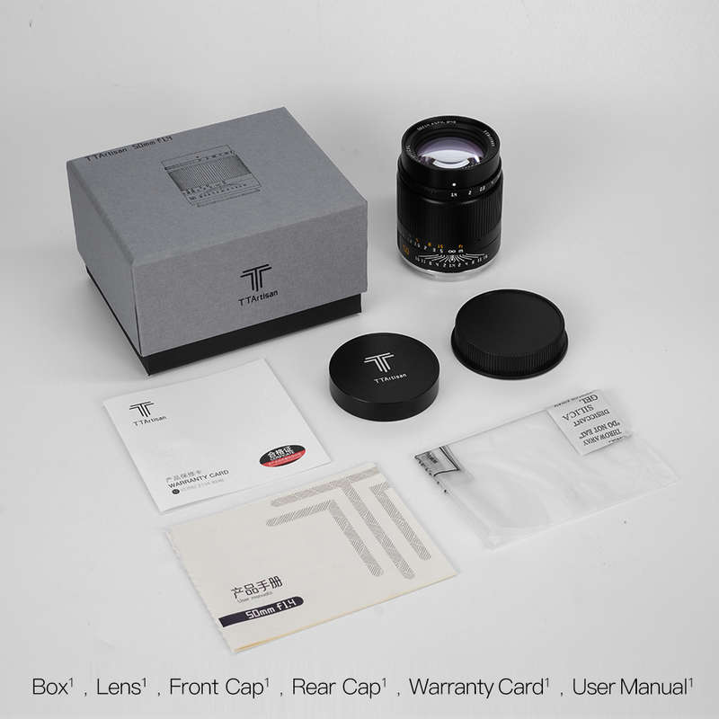 TTArtisan 50mm F1.4 Manual Focus Lens for Canon RF Mount