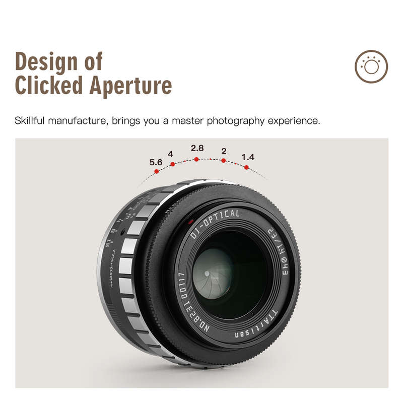 TTArtisan 23mm F1.4 Manual Focus Lens for Fujifilm X Mount