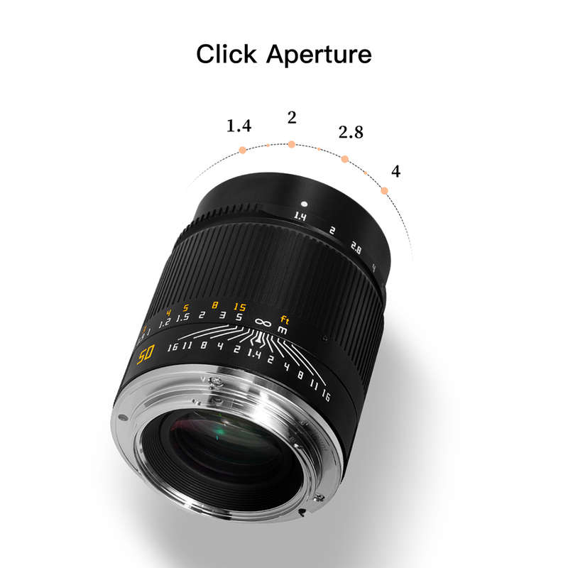 TTArtisan 50mm F1.4 Manual Focus Lens for Canon RF Mount