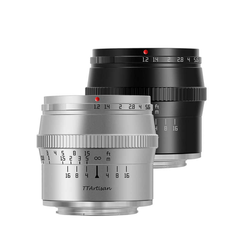 TTArtisan 50mm f/1.2 Manual Focus Lens for Fujifilm X (Silver)
